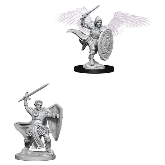WIZKIDS 73342 D&D: Nolzur's Marvelous Minis: Aasimar Male Paladin W5 (Unpainted)
