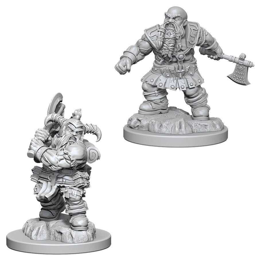 WIZKIDS 73391 D&D: Nolzur's Marvelous Minis: Male Dwarf Barbarian W6
