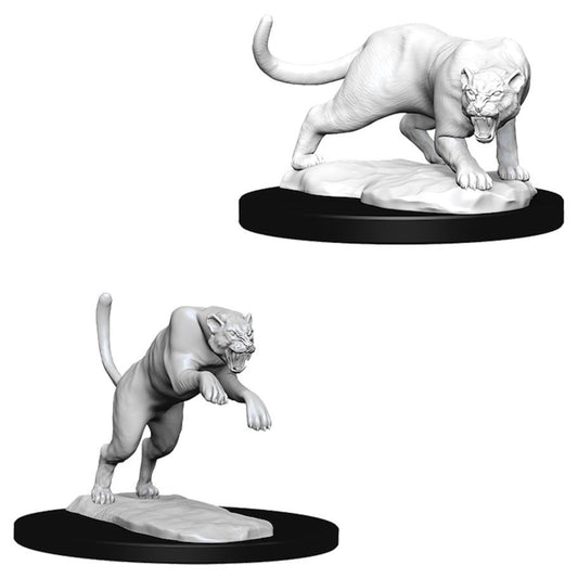 WIZKIDS 73404 D&D: Nolzur's Marvelous Minis: Panther & Leopard W6