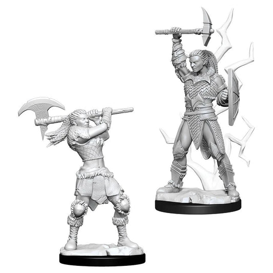 WIZKIDS 73834 D&D: Nolzur's Marvelous Minis: Female Goliath Barbarian W10 (Unpainted)