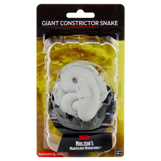 WIZKIDS 90164 D&D: Nolzur's Marvelous Minis: Giant Constrictor Snake W13