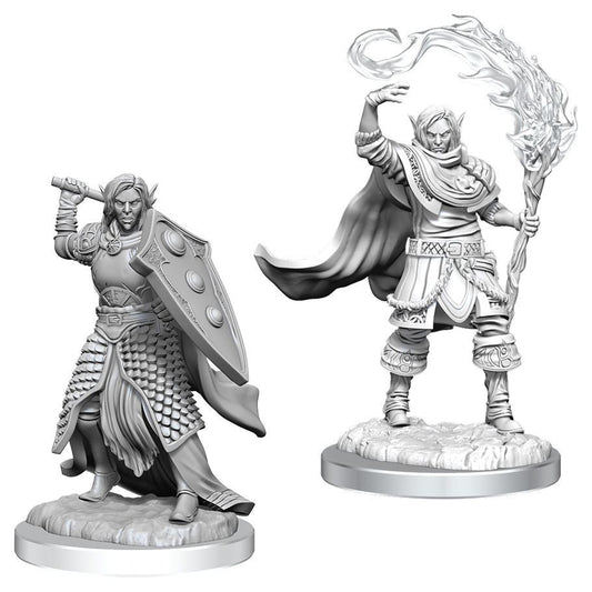 WIZKIDS 90404 D&D: Nolzur's Marvelous Minis: Elf Cleric Male Wave 16