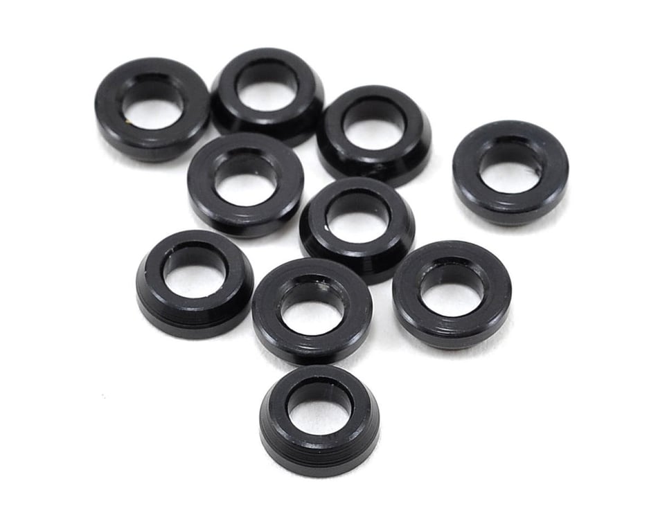 XRay 362280-K ALU CONICAL SHIM 3x6x2.0MM - BLACK (10)