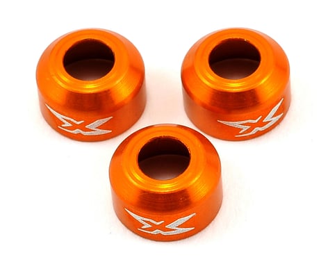 XRay 365471-O Alu Drive Shaft Safety Collar - Orange (3)