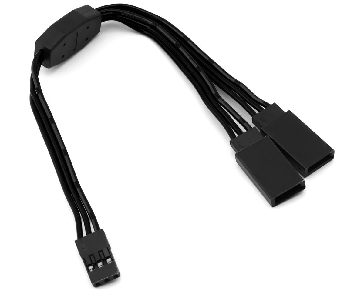 Yeah Racing WPT-0154BK 60-Core Y-Harness High Current Servo Extension Lead (Black)