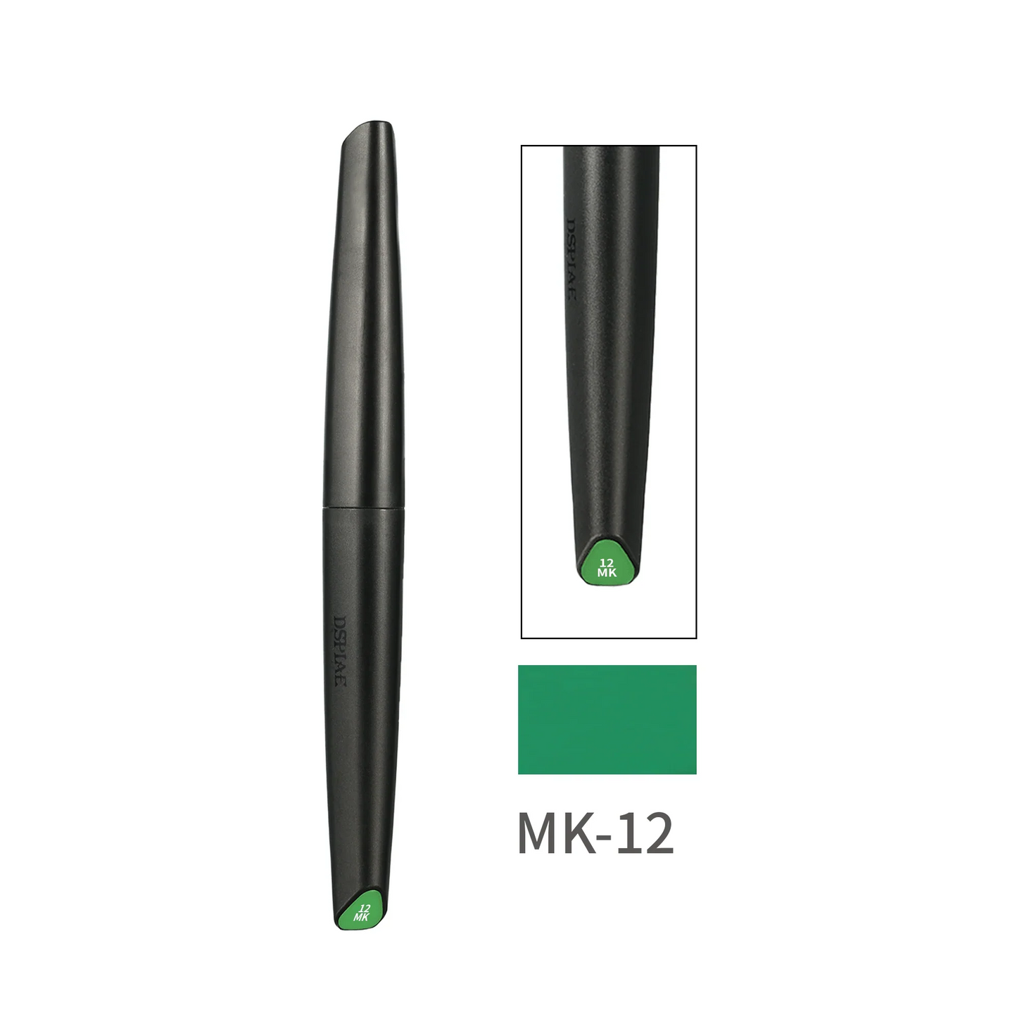 Dspiae MK-12 Soft Tip Water Based Acrylic Paint Marker (Armored Green)