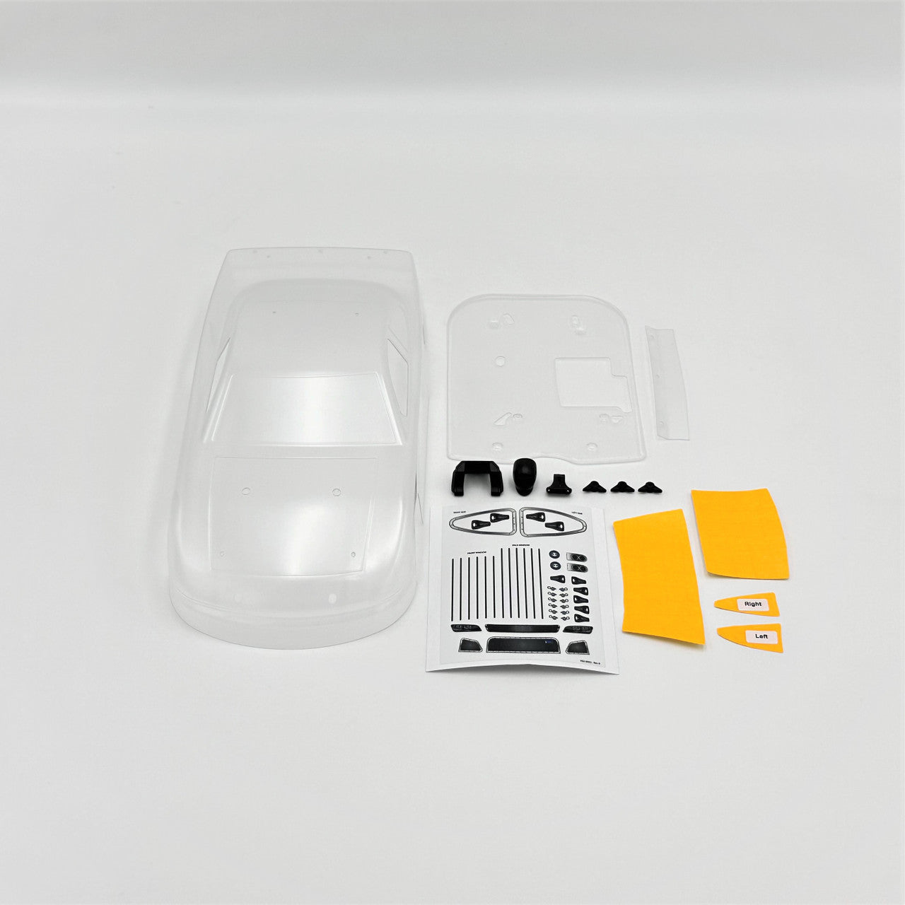 1RC 6059 Asphalt LM Body Set, Clear