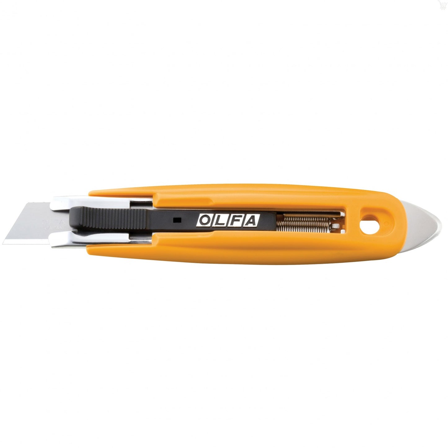 OLFA 1086095 SK-9 Semi-Auto Self-Retracting Safety Knife with Tape Slitter