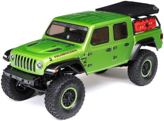 Axial 00005V2T3 1/24 SCX24 JEEP JT Gladiator 4WD Rock Crawler Brushed RTR, Green