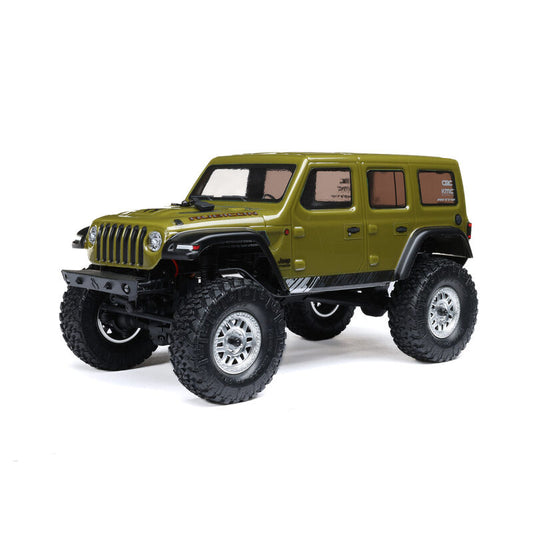 Axial 00002V3T4 SCX24 Jeep Wrangler JLU 4WD RTR Scale Mini Crawler (Green)