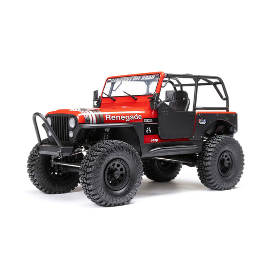 Axial 03008T1 SCX10 III Jeep CJ-7 RTR 4WD Rock Crawler (Red) w/DX3 2.4GHz Radio