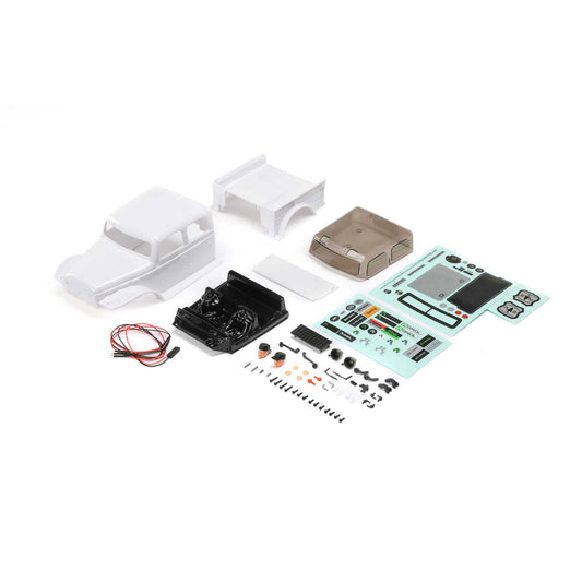 Axial 200013 Body, White: SCX24 Dodge Power Wagon