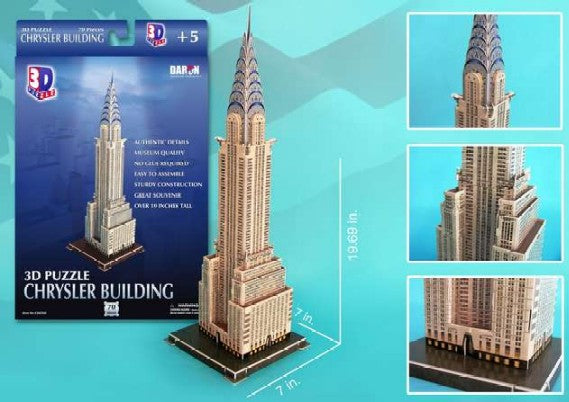 Cubic Fun 75 Chrysler Building (New York, USA) 3D Foam Puzzle (70pcs)