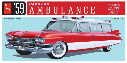 AMT 1395 1959 Cadillac Ambulance w/Gurney
