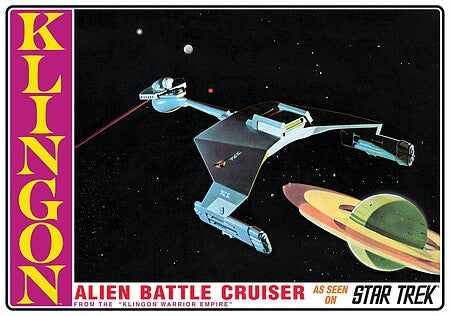 AMT 1428 Star Trek Klingon Warrior Empire Alien Battle Cruiser