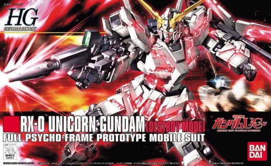 Bandai 5057399 2077705 HGUC #100 RX-0 Unicorn Gundam (Destroy Mode)