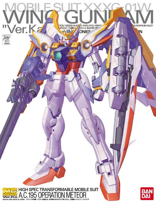 Bandai 5062839 1123714 MG Wing Gundam Ver.Ka XXXG01W