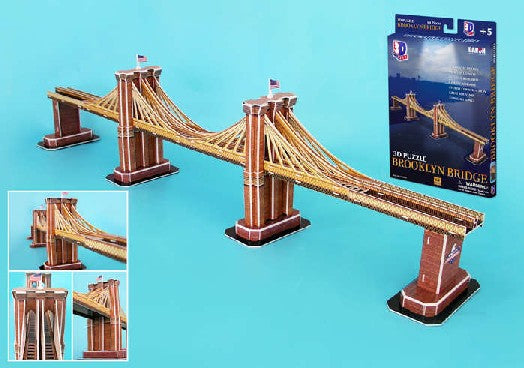 Cubic Fun 107 Brooklyn Bridge (New York, USA) 3D Foam Puzzle (35pcs)