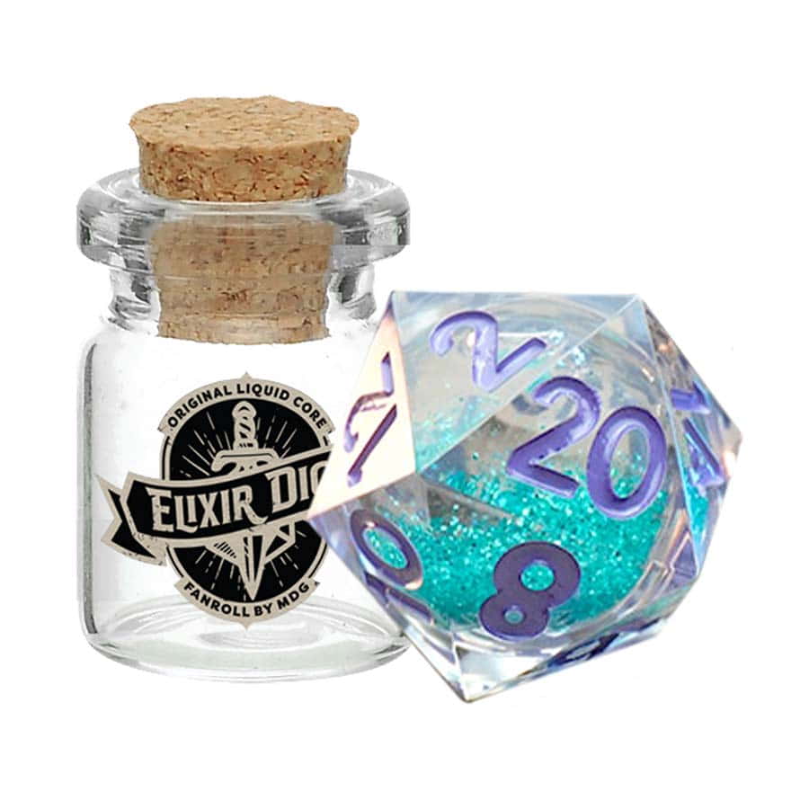 Fanroll 96120 Elixir Liquid Core D20 Dice: Disco Vibes