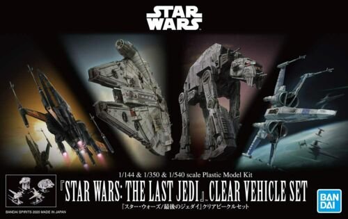 Bandai 5058919 The Last Jedi Clear Vehicle 3 PC Set