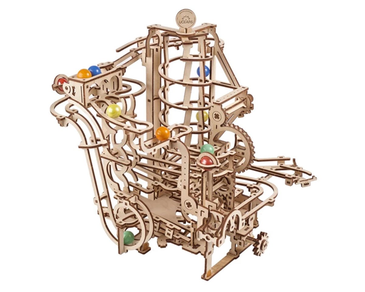 UGears UTG0099 Spiral Hoist Marble Run Wooden Mechanical Model Kit